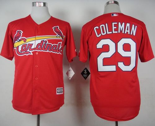Cardinals #29 Vince Coleman Red Cool Base Stitched MLB Jersey